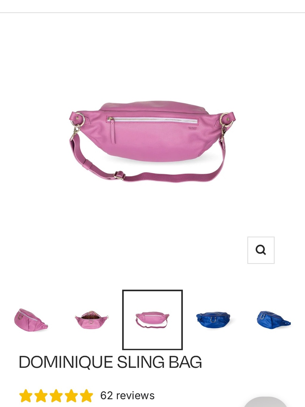 Sapahn Dominique lilac belt bag - Picture 3 of 11